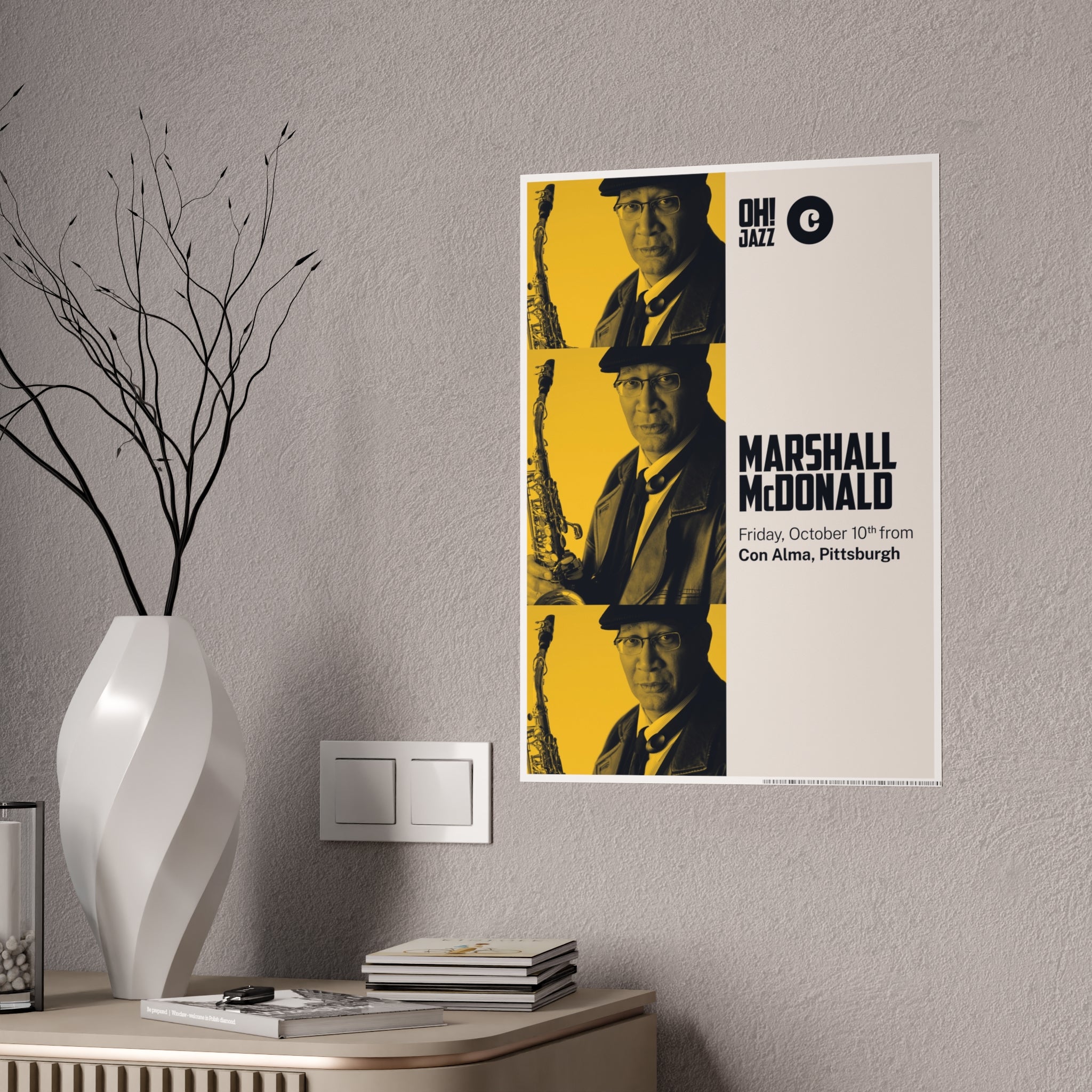 Marshall McDonald Live at the Con Alma Art Print, Music Wall Decor, Jazz Lover Gift, Home Office Decor