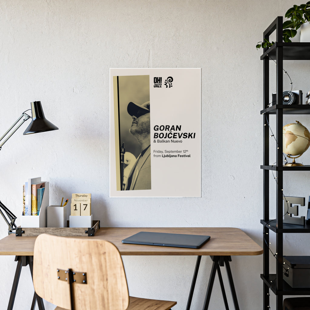 Goran Bojčevski at the Ljubljana Festival Art Print, Music Wall Decor, Jazz Lover Gift, Home Office Decor