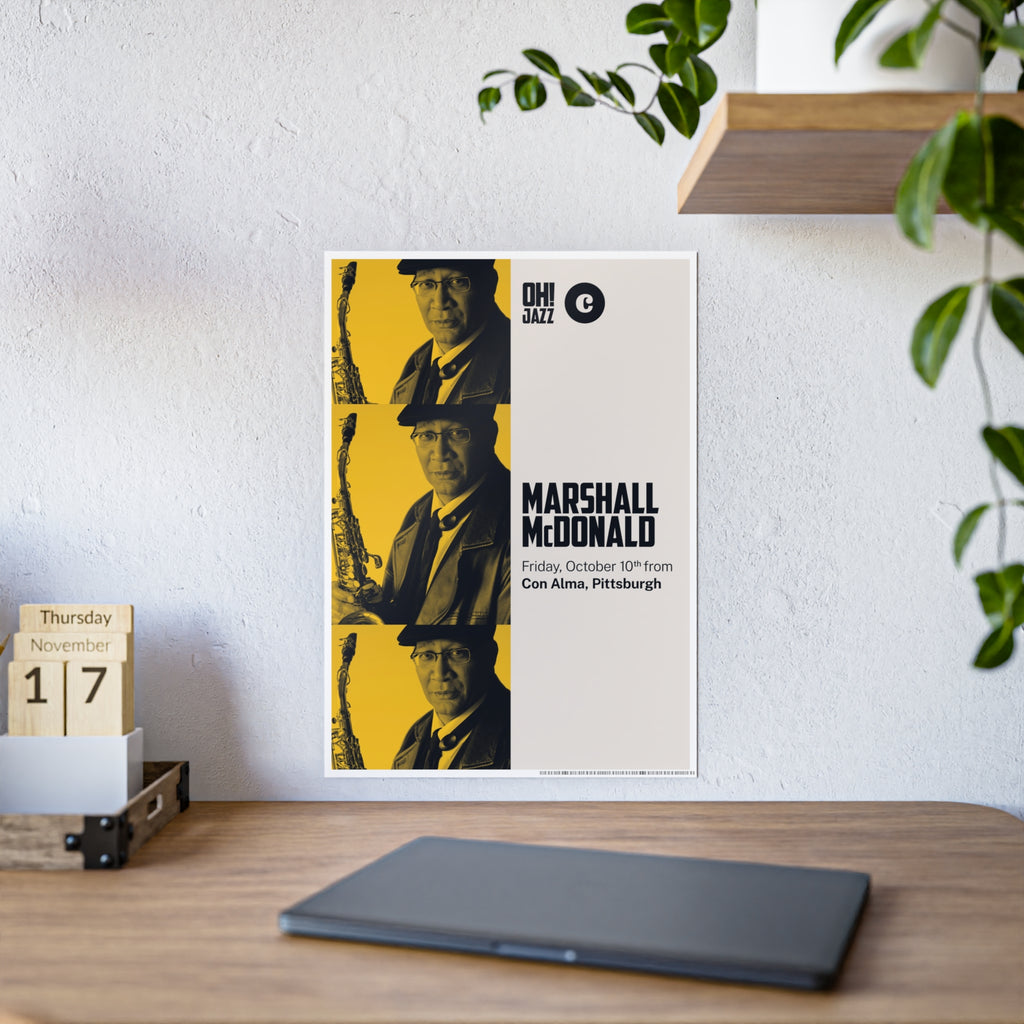 Marshall McDonald Live at the Con Alma Art Print, Music Wall Decor, Jazz Lover Gift, Home Office Decor