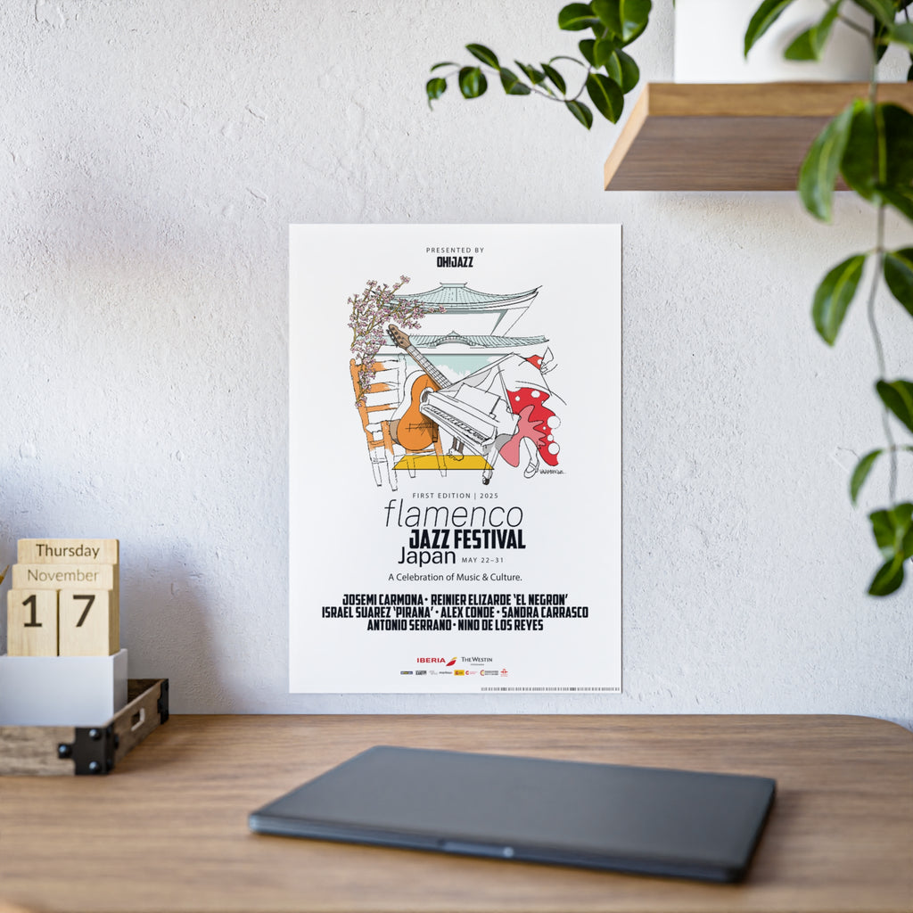 Flamenco Jazz Festival Art Print, Music Wall Decor, Jazz Lover Gift, Home Office Decor
