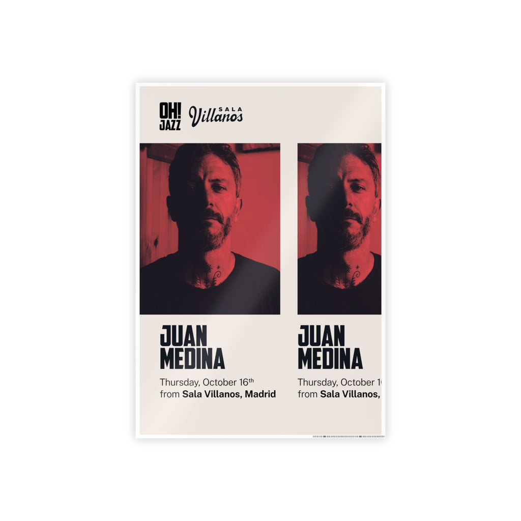 Juan Medina at Madrid's Sala Villanos Art Print, Music Wall Decor, Jazz Lover Gift, Home Office Decor